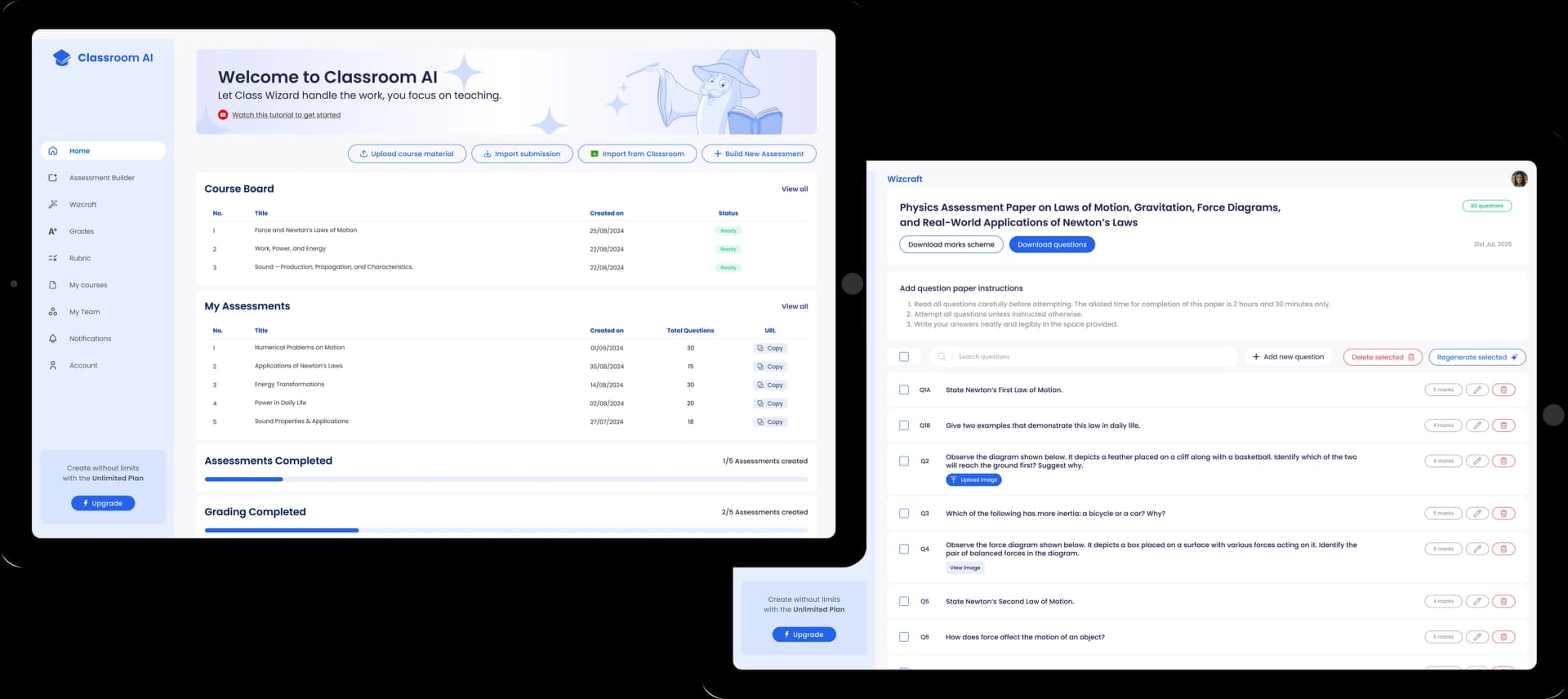 Classroom AI platform