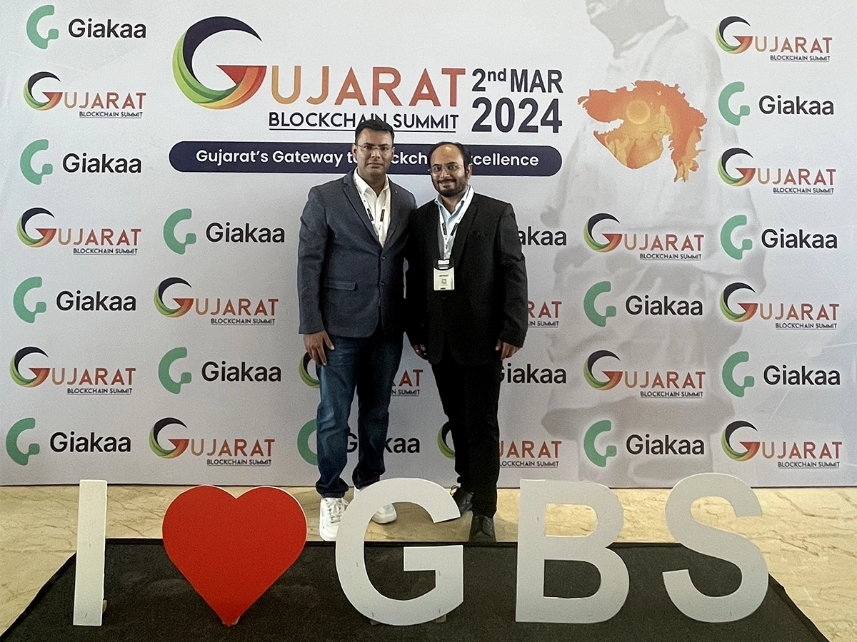 Nishant at Gujarat blockchain summit 2024 m gujarat blockchain summit
