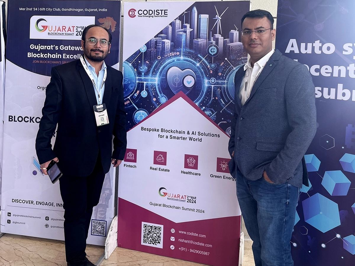 Nishant at Gujarat blockchain summit 2024 m gujarat blockchain summit