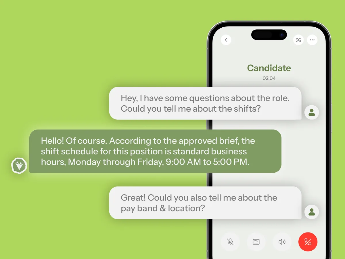 The candidate's own questions answered from the approved brief