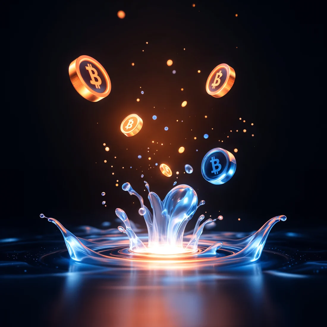 Decentralized exchange liquidity pool with swapping tokens