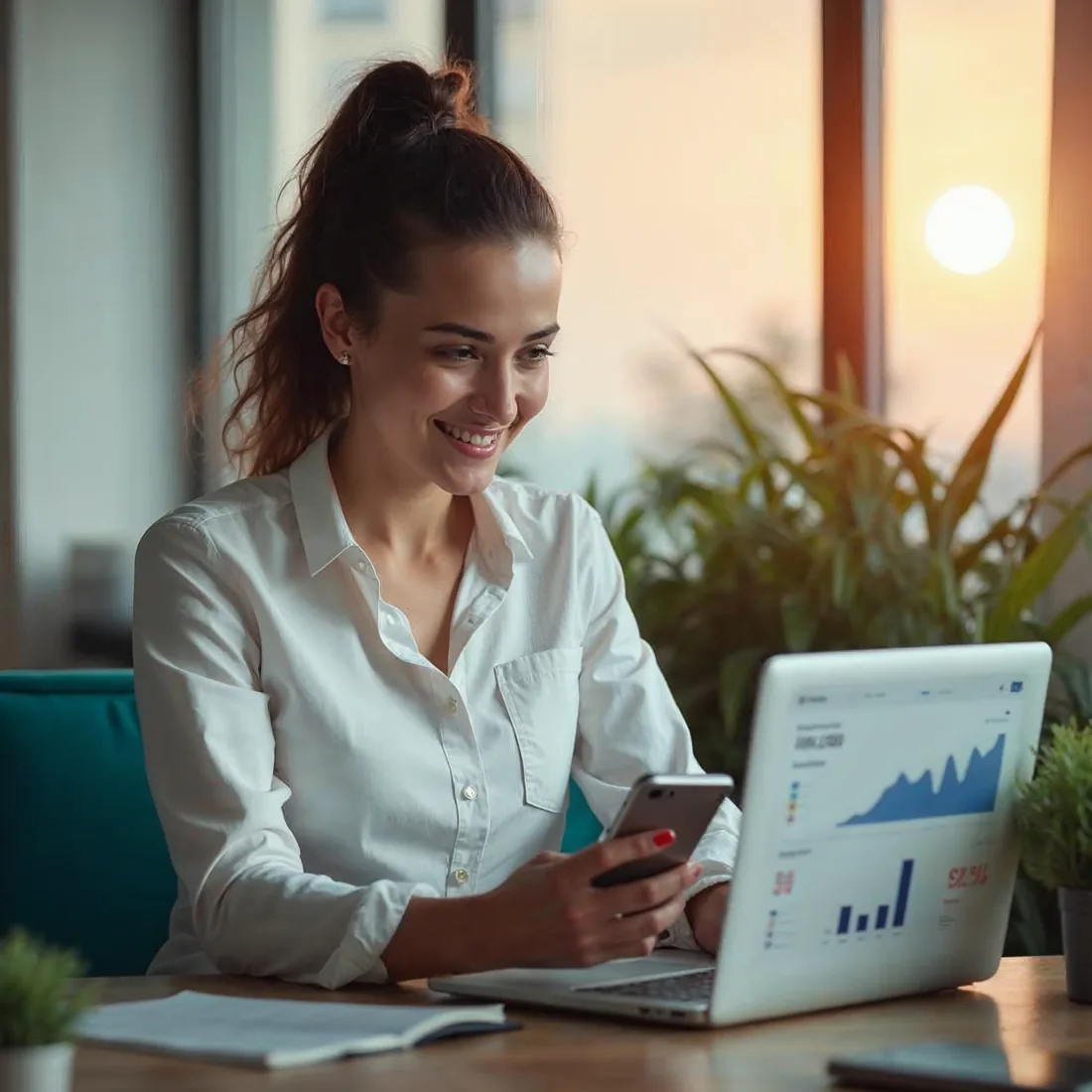 A professional engaging with financial opportunities, empowered by BANDR