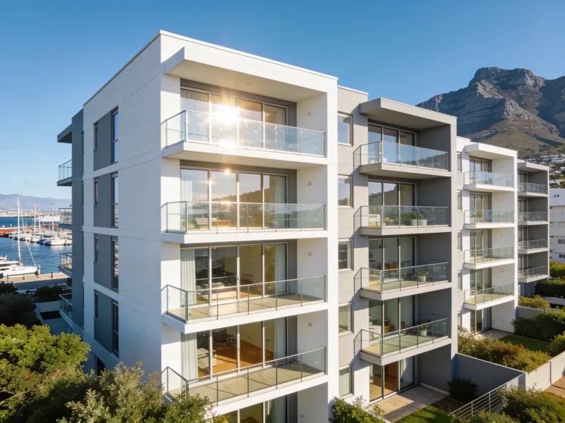 Modern apartment block