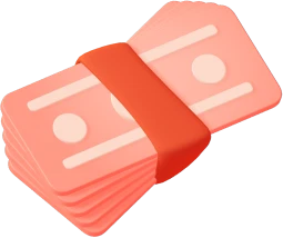 3D stack of coins illustration
