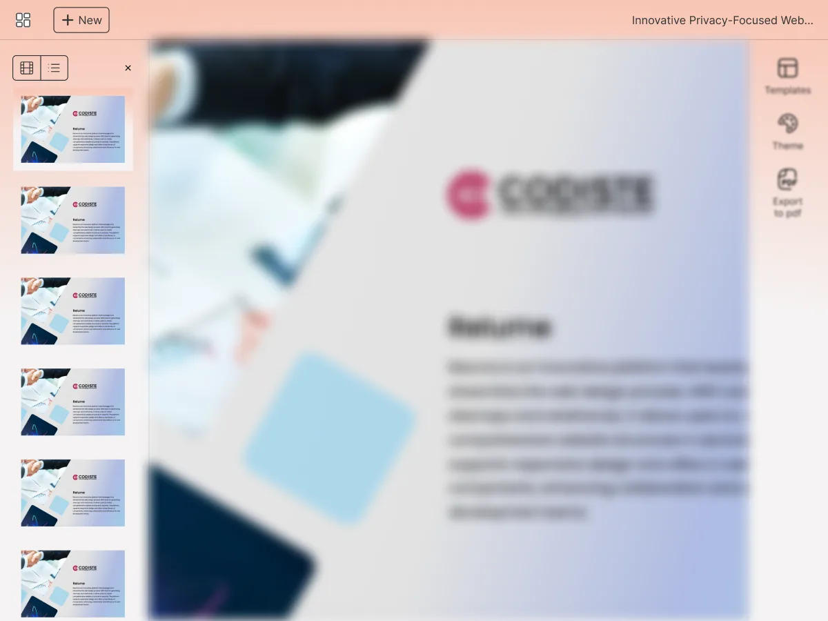 NDeck generated deck UI