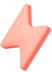 Lightning bolt 3D illustration