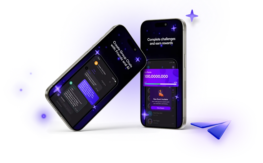 Zo.me chat interface on mobile