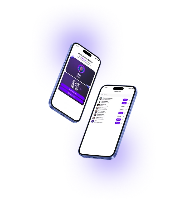 Zo.me mobile app screens